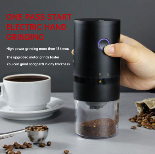 Portable USB Rechargeable Electric Coffee Bean Grinder with Adjustable Coarseness