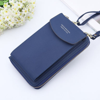 New Women's Long Wallet Crossbody Shoulder Bag - Clutch Purse with Phone Pocket & Card Holder