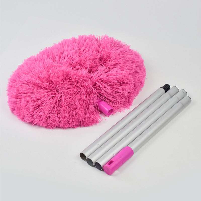 Long-Reach Circular Ceiling Fan Duster – Extendable Aluminum Pole for Easy High-Access Cleaning