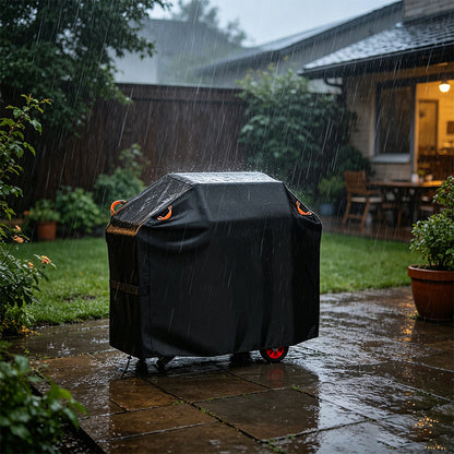 210D Waterproof BBQ Grill Cover | Heavy Duty Windproof Protector
