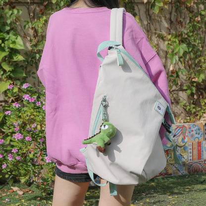 rendy High School Backpack for Girls - Large Capacity Personality Schoolbag & Leisure Shoulder Bag