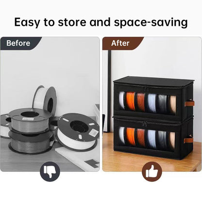 Portable Filament Organizer Case - Moisture-Resistant Storage for 3D Printing
