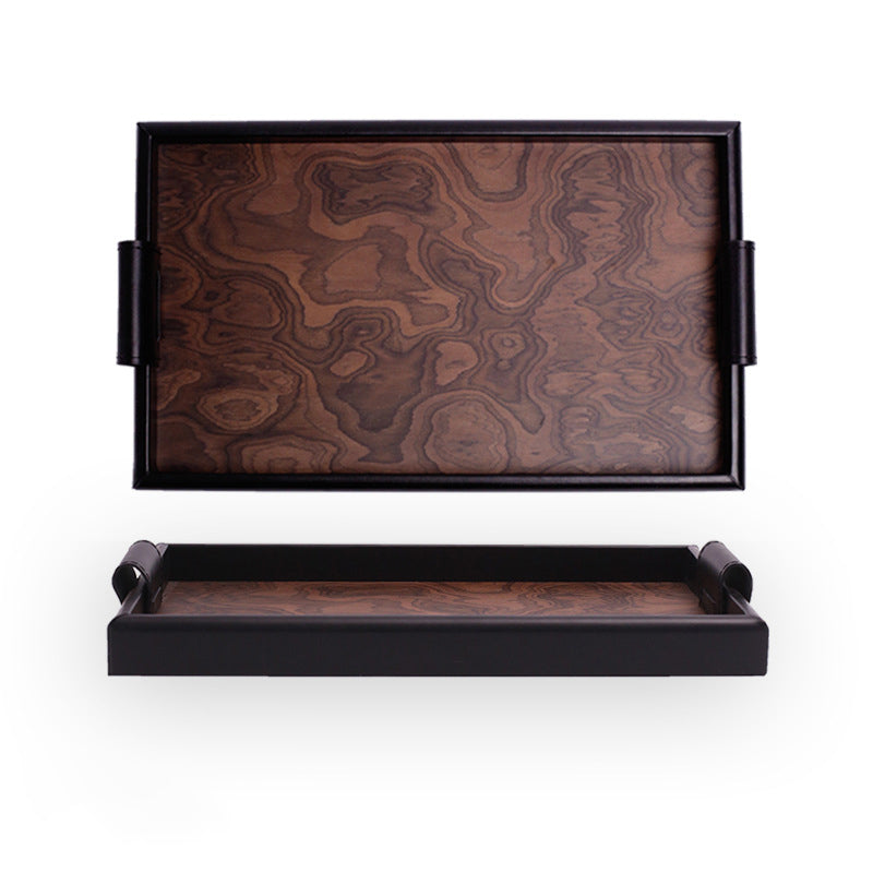 Vintage Volcanic Pattern Tea Tray | Hotel Luxury Desktop Organizer
