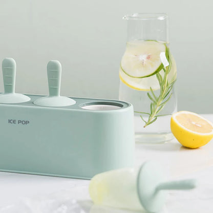 Durable DIY Ice Cream Mold with Stick Holders - Dishwasher Safe