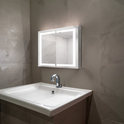 36 x 30 Inch LED Medicine Cabinet with Dimmable Anti-Fog Vanity Mirror