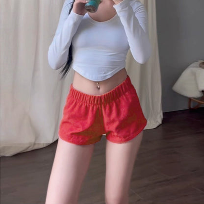 Women's Versatile Corduroy Sexy Mini Shorts