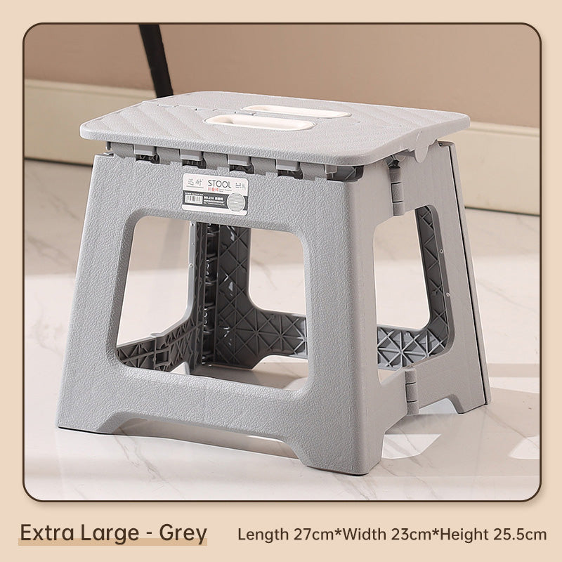 Extra Large Folding Step Stool | Portable Heavy-Duty Plastic Stool for Home, Kitchen & Outdoor Use