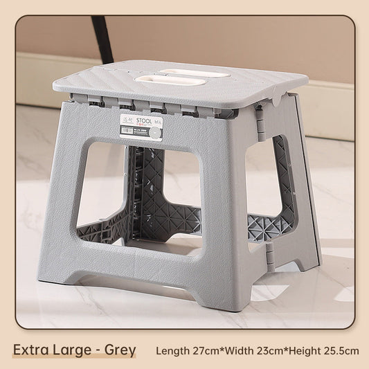 Extra Large Folding Step Stool | Portable Heavy-Duty Plastic Stool for Home, Kitchen & Outdoor Use