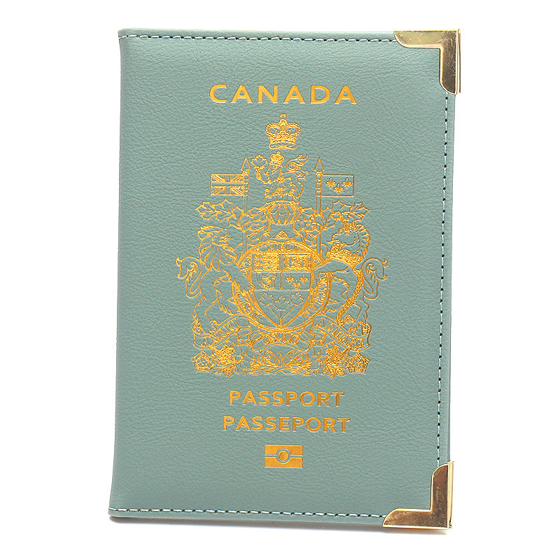 Durable Canadian Passport Clip with Copper Accents