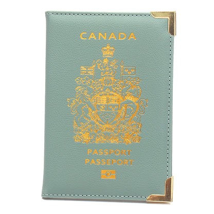 Durable Canadian Passport Clip with Copper Accents