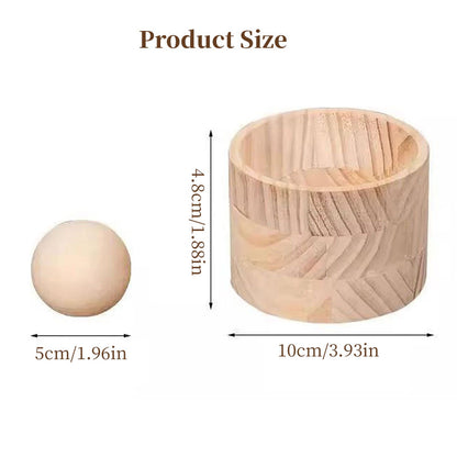 Hand-Held Wooden Dumpling Maker Press & Dough Wrapper Tool