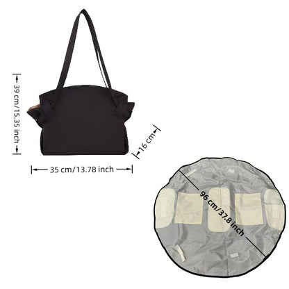 Foldable Travel Duffel Bag + Picnic Blanket | Large Capacity Waterproof Tote