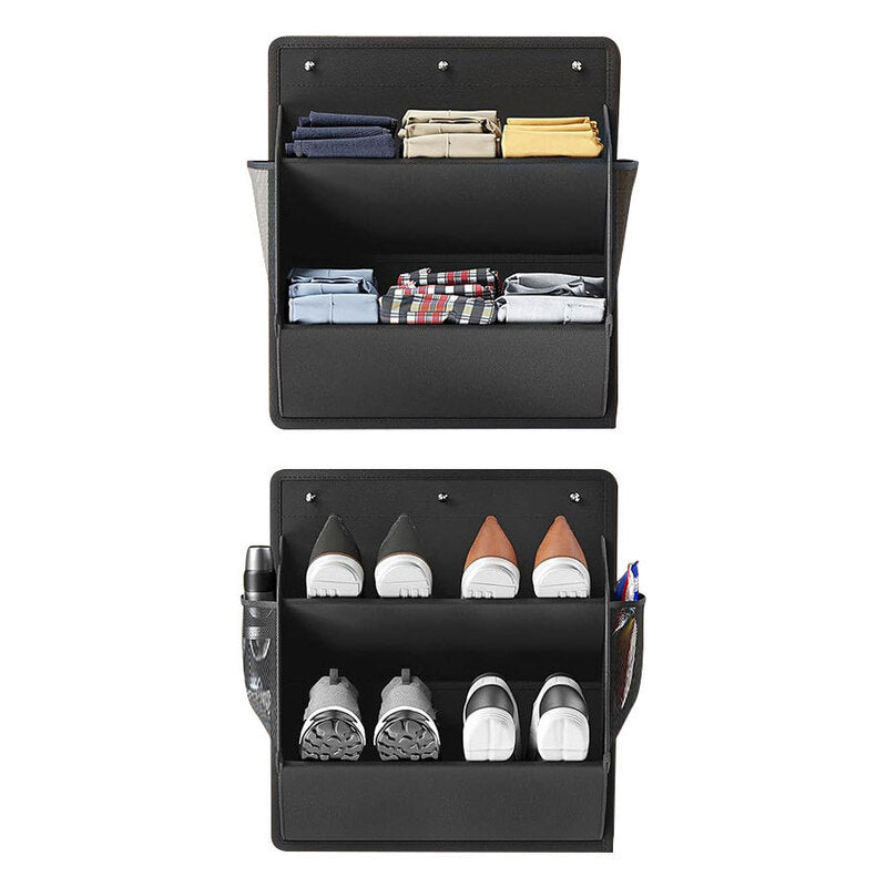 Adhesive RV Shoe Storage Bag - Over-The-Door Hanging Organizer with Deep Pockets