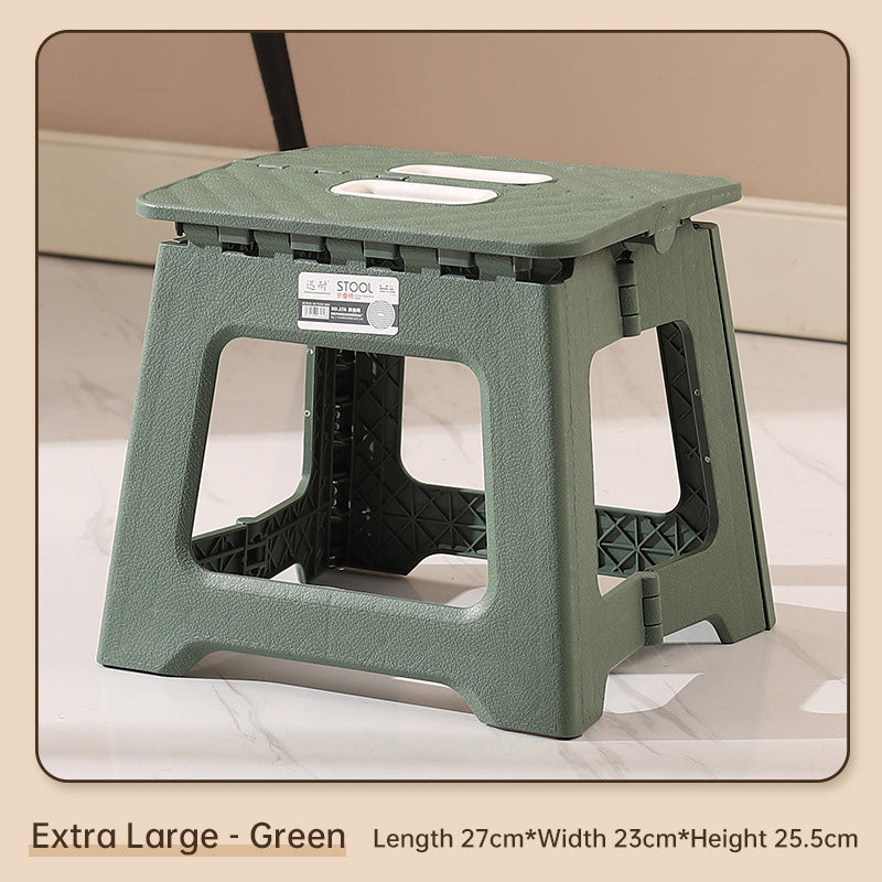Extra Large Folding Step Stool | Portable Heavy-Duty Plastic Stool for Home, Kitchen & Outdoor Use