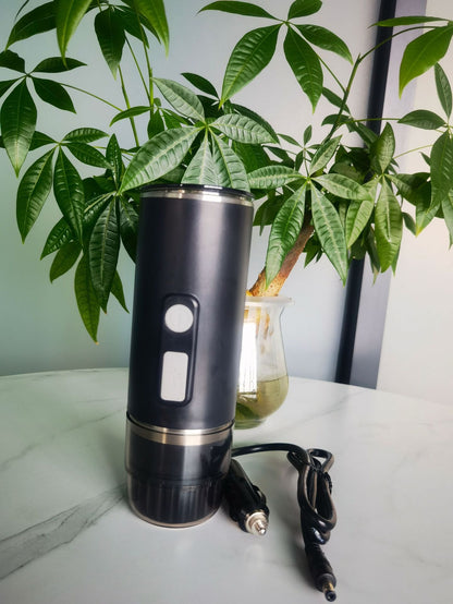 Portable Electric Espresso Maker - Fully Automatic Handheld Coffee Machine for Capsules & Ground Powder