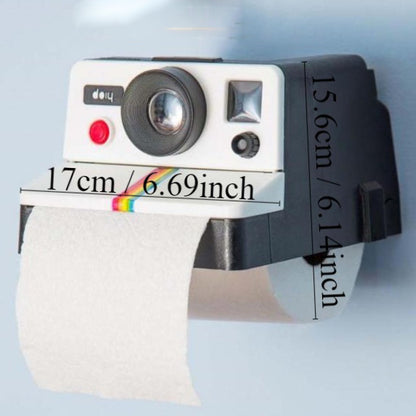 Vintage Cute Camera Shaped Toilet Roll Paper Holder and Tissue Box