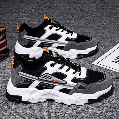 Unisex Breathable Mesh Running Dad Shoes - Casual Sports Slip-Resistant Sneakers
