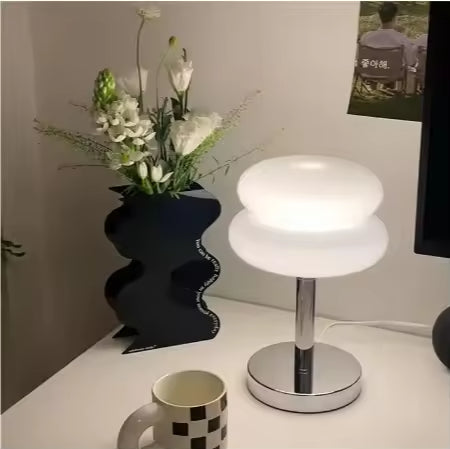 Bauhaus Style Mini Mushroom Table Lamp - Postmodern Vintage Night Light for Bedroom & Office