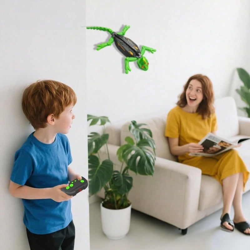 Remote Control Climbing Gecko Robot | Realistic Animated Spider Toy for Glass & Smooth Walls | Christmas Gifts