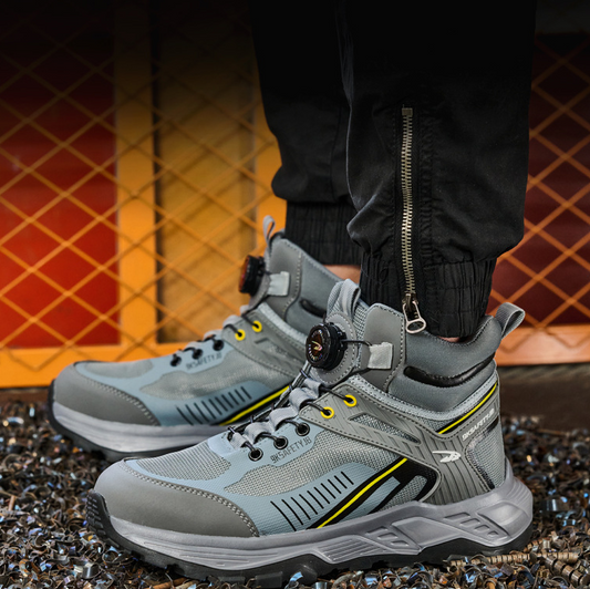 Heavy Duty Steel Toe Safety Boots – Anti-Smashing & Anti-Piercing Construction Work Shoes for Men