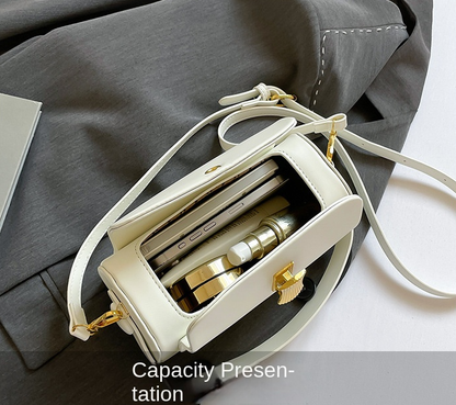 Elegant Small Retro Box Bag - Shoulder & Crossbody Handbag