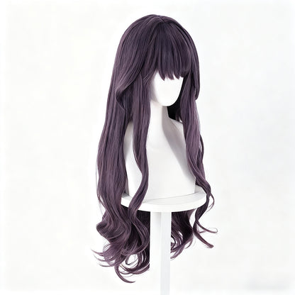 Hua Xun Rinran & Li Xun Zi Cosplay Wig | Long Dark Wavy Hair with Rose Net Scalp