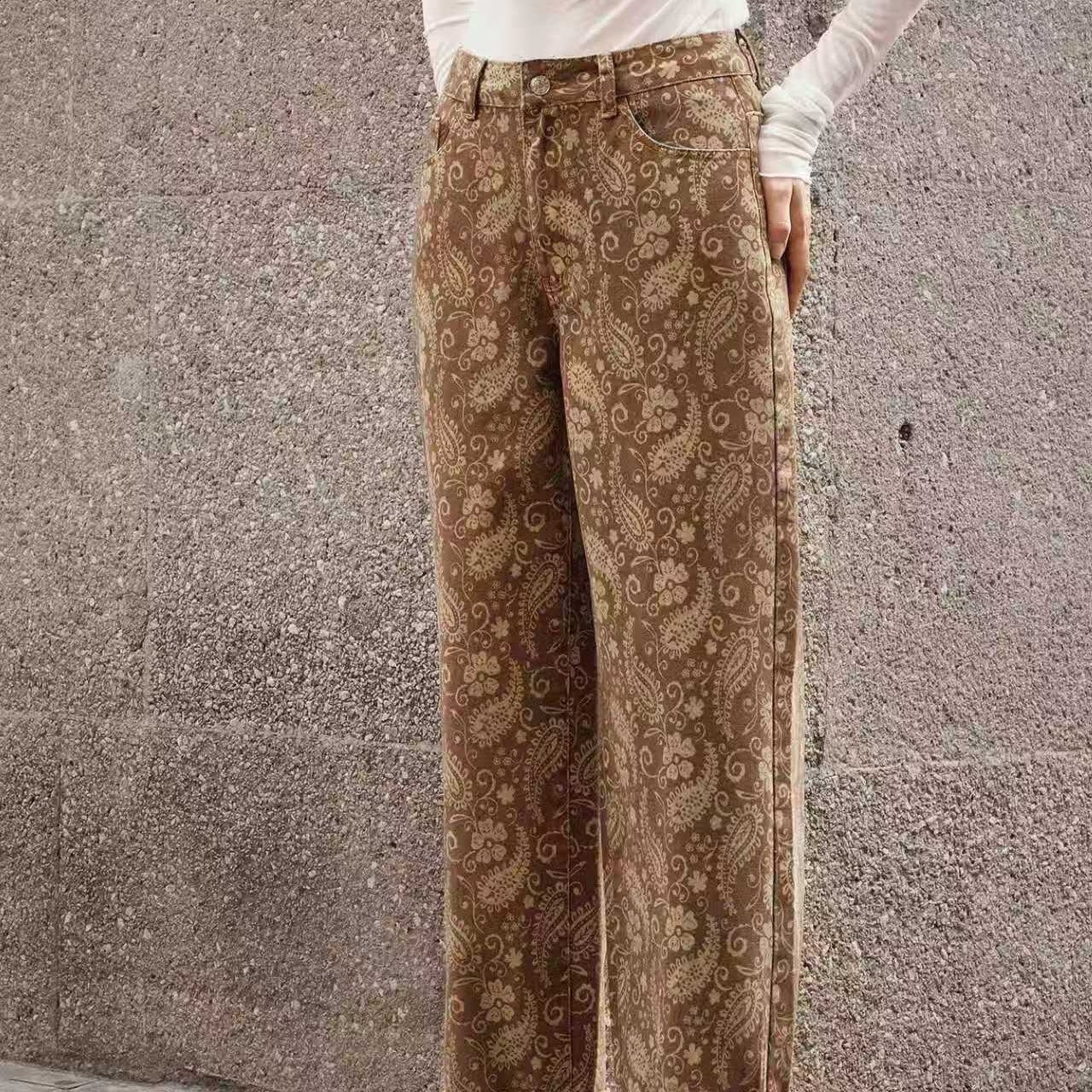 Women's Elegant Straight Tube Trousers - Slim Fit Retro Style Pants
