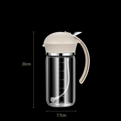 2-in-1 Glass Oil Dispenser and Spray Bottle - Automatic Opening & Closing