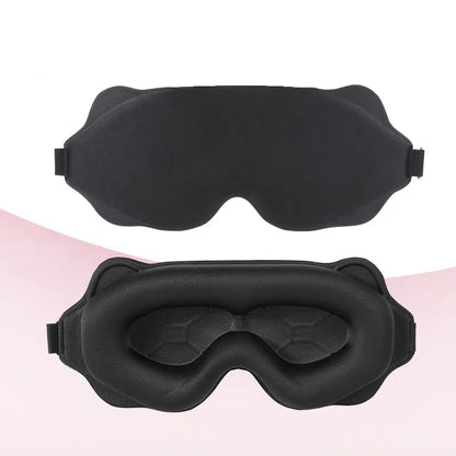 3D Contoured Blackout Sleep Mask | Breathable Deep Concave Protective Eye Goggles