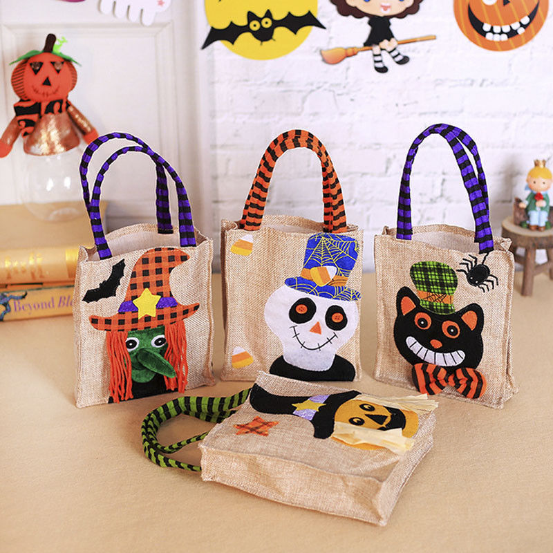 Halloween Trick or Treat Shopping Bags for Kids Candy Storage