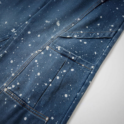 Men's Streetwear Deconstructed Patchwork Denim Trousers