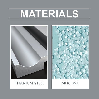 Minimalist Unisex Black Strap & Titanium Steel ID Bracelet