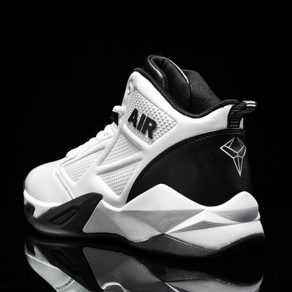 Men's Mid Top Basketball Shoes - High Performance Casual Sports Running Sneakers