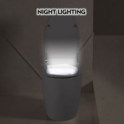 Luxury Intelligent Smart Toilet – Integrated Automatic Flushing Commode with Heated Seat & Foot Sensor Technology