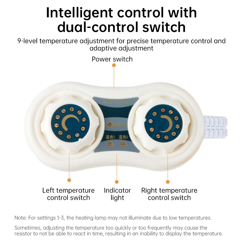 Smart Heated Office Chair Cushion | Electric Mat with Timer & Integrated Backrest (220V)