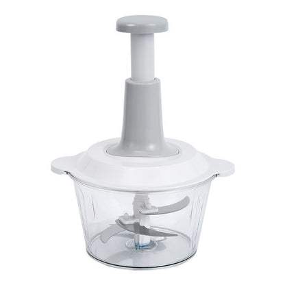 Manual Press Food Chopper & Meat Grinder - Multi-Functional Garlic Processor
