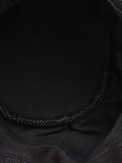 Elegant Pearl Embellished Solid Color Bucket Bag (Drawstring)