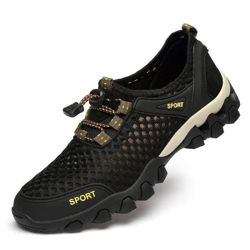 Summer Men's Mesh Sports Shoes - Breathable Outdoor Hiking & Running Sneakers