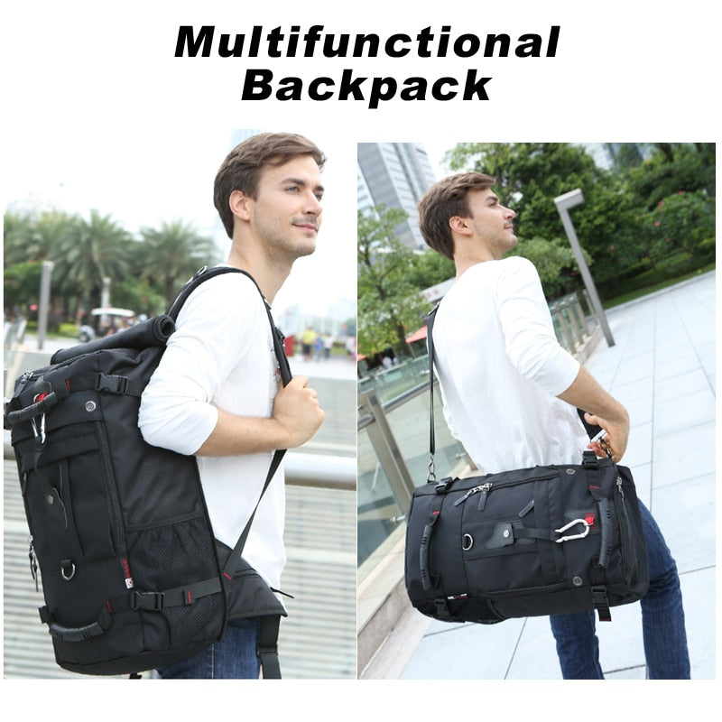 KAKA Men Backpack Travel Bag – Large Capacity Versatile Utility Mountaineering