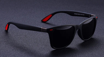 Unisex Vintage Rivet Square Sunglasses | Lightweight Polarized Driving Eyewear