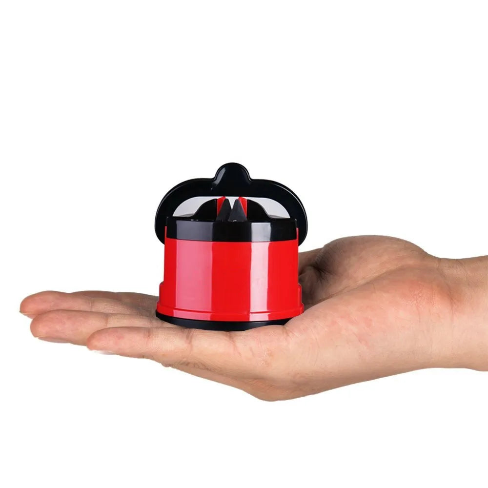 Suction Cup Knife Sharpener - Easy & Safe Kitchen Sharpening Tool