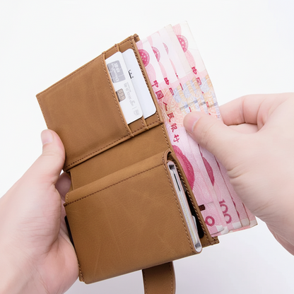 Bisi Goro Minimalist RFID Blocking Wallet & Aluminum Card Holder for Men and Women