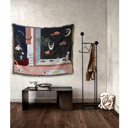 Nordic Abstract Artistic Throw Blanket – Bohemian Cotton Sofa Slipcover & Hanging Tapestry