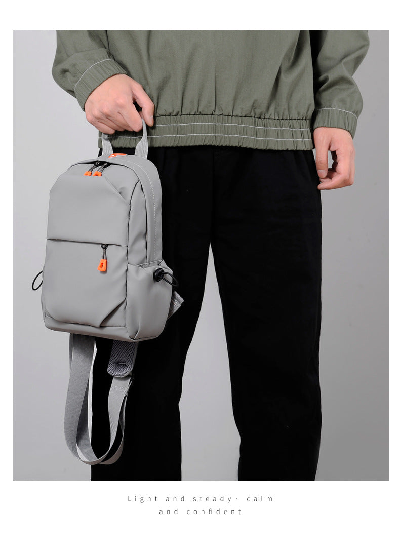 Fashionable Multi-functional Crossbody Shoulder Sling Bag - Gray