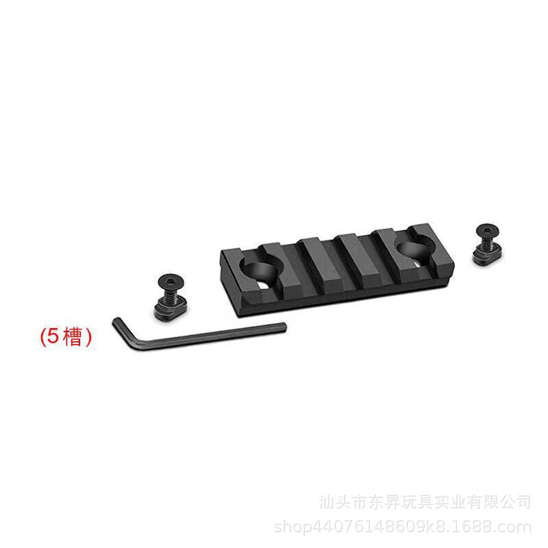 CNC Aluminum M-LOK Metal Rail Section - 20mm Tactical Picatinny Rail