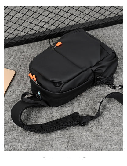 Fashionable Multi-functional Crossbody Shoulder Sling Bag - Gray