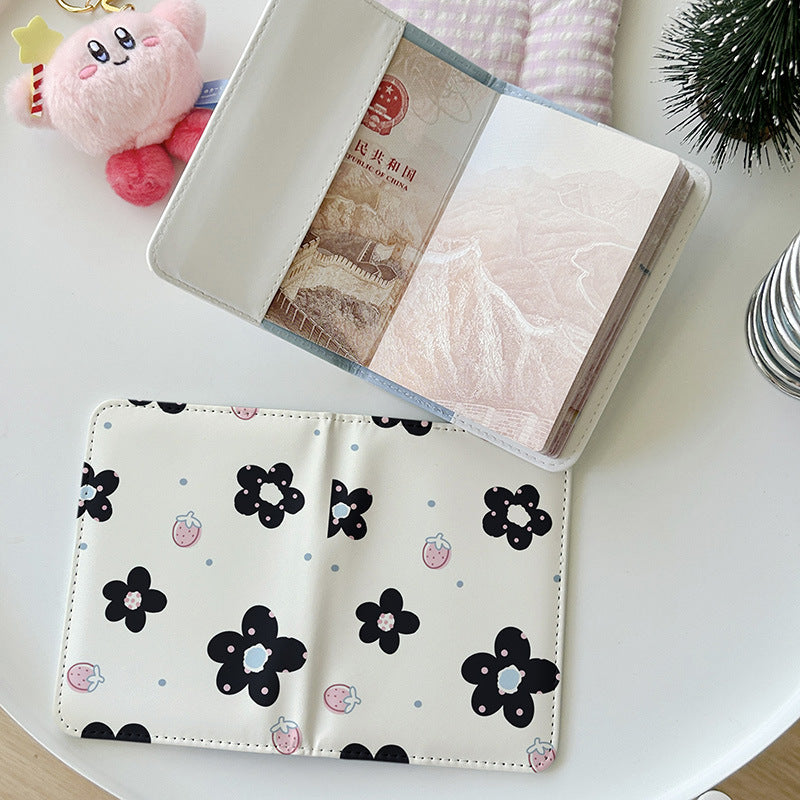 Cute Bear Series Passport Holder - Portable Multi-Functional Travel Document Case & Card Organizer