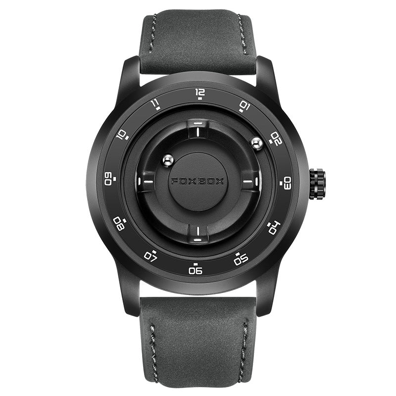 LIGE Unique Black Concept Watch Men's Multi-Function Water Resistant Metal Band.