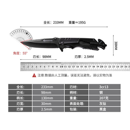 High-Hardness Tactical Folding Knife - Outdoor Survival Pocket Knife