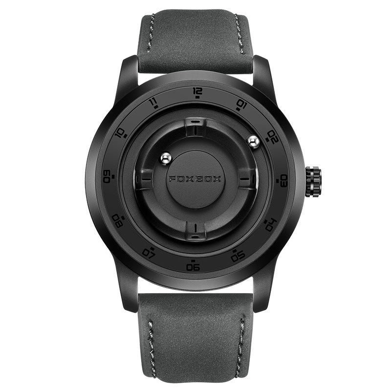 LIGE Unique Black Concept Watch Men's Multi-Function Water Resistant Metal Band.